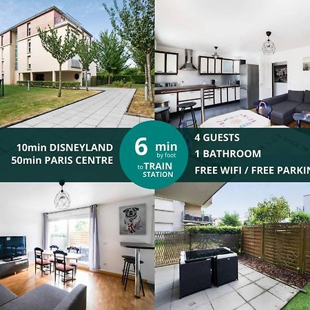 Les Paves De Prague - Appartement Pour 4 A 10 Minutes De Disneyland Paris 몽테브랭 외부 사진